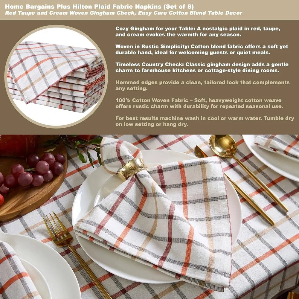 Home Bargains Plus Hilton Plaid 
